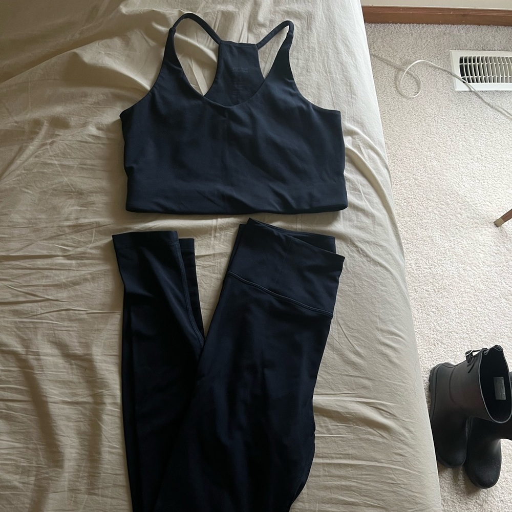 Girlfriend Collective Legging + Cleo Halter Bra Set